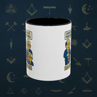 Masonic Mugs Ready to Go – Hang In There! (Accent Coloured 11oz Mug) Printify
