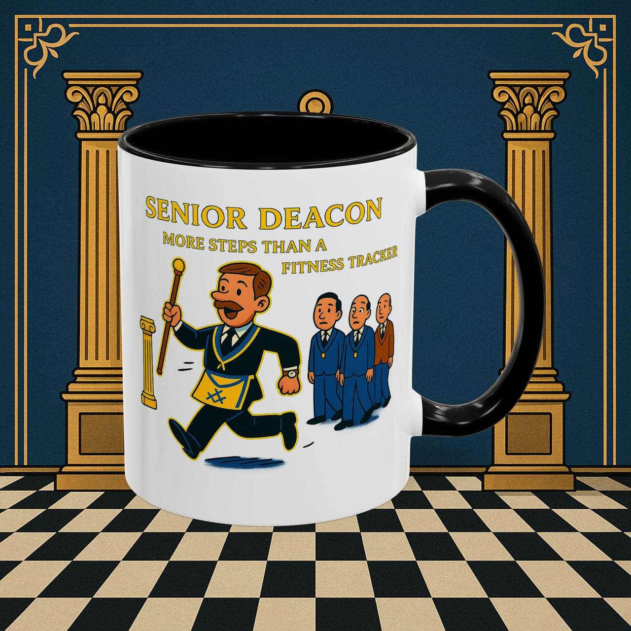 Masonic Mugs - Stepping Out - Senior Deacon Printify