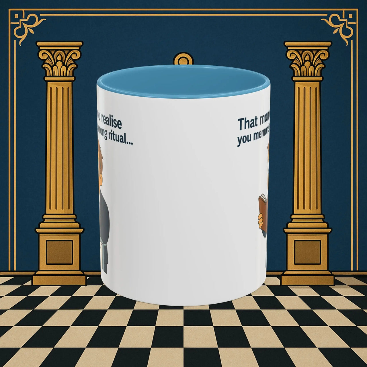 Masonic Mugs Ready to Go – Wrong Ritual (Accent Coloured 11oz Mug) Printify