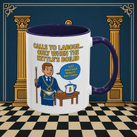 Masonic Mugs - Masonic Tea Break: Fraternal Humor in Comic Book Style, Junior Warden Printify