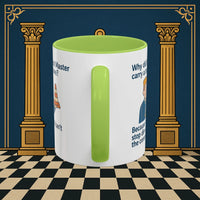 Masonic Mugs Ready to Go – Past Master with a Traffic Cone (Accent Coloured 11oz Mug) Printify