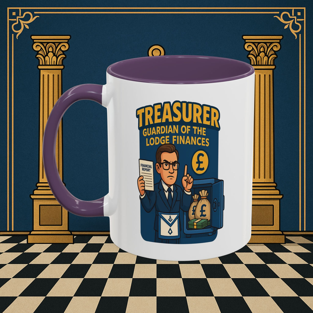 Masonic Mugs - Masonic Money Master - Treasurer Printify