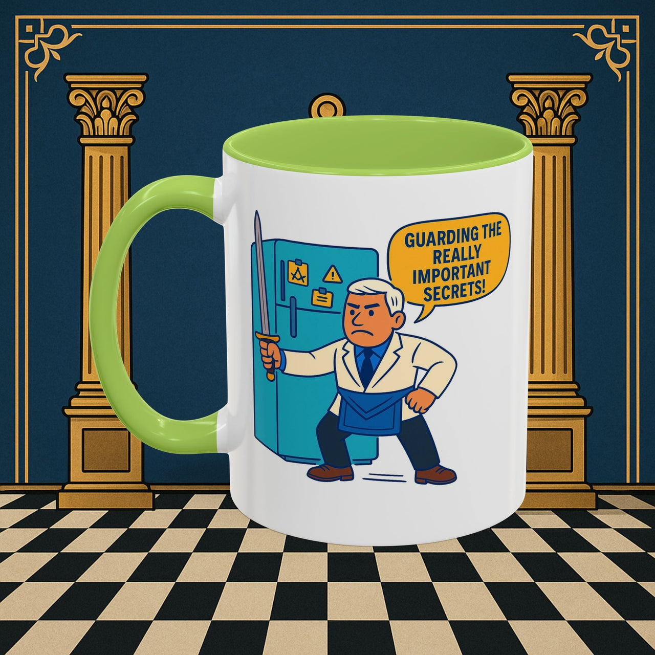 Masonic Mugs - Top Secret Fridge - Tyler Printify