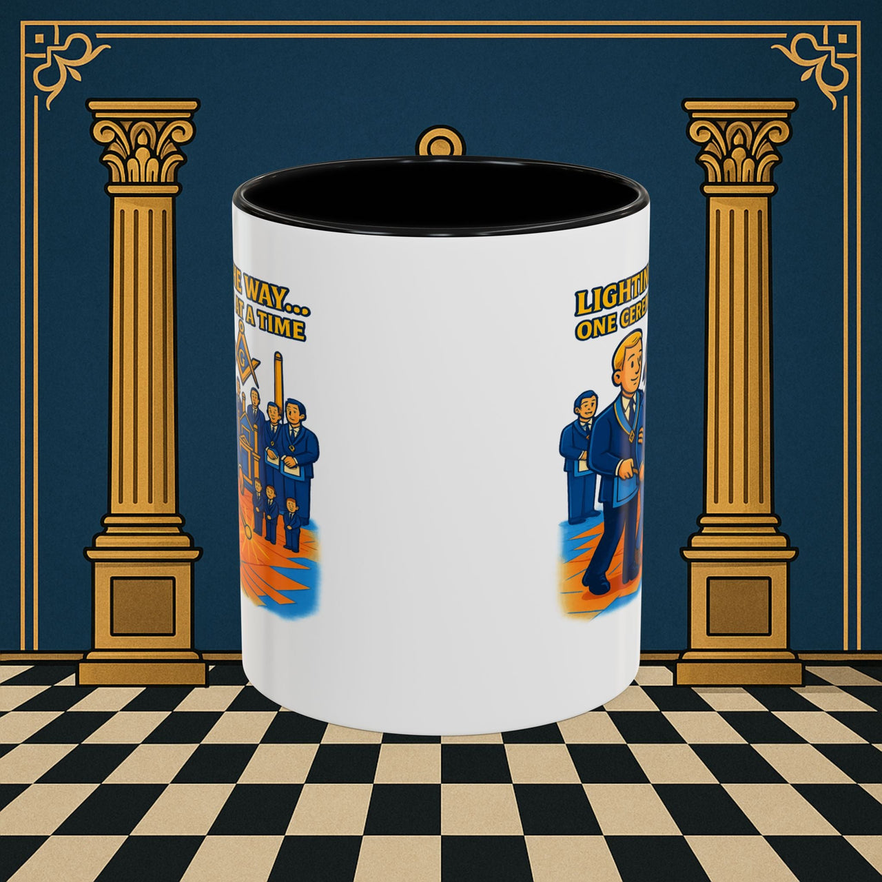Masonic Mugs - Illuminated Brotherhood - Senior Deacon Printify