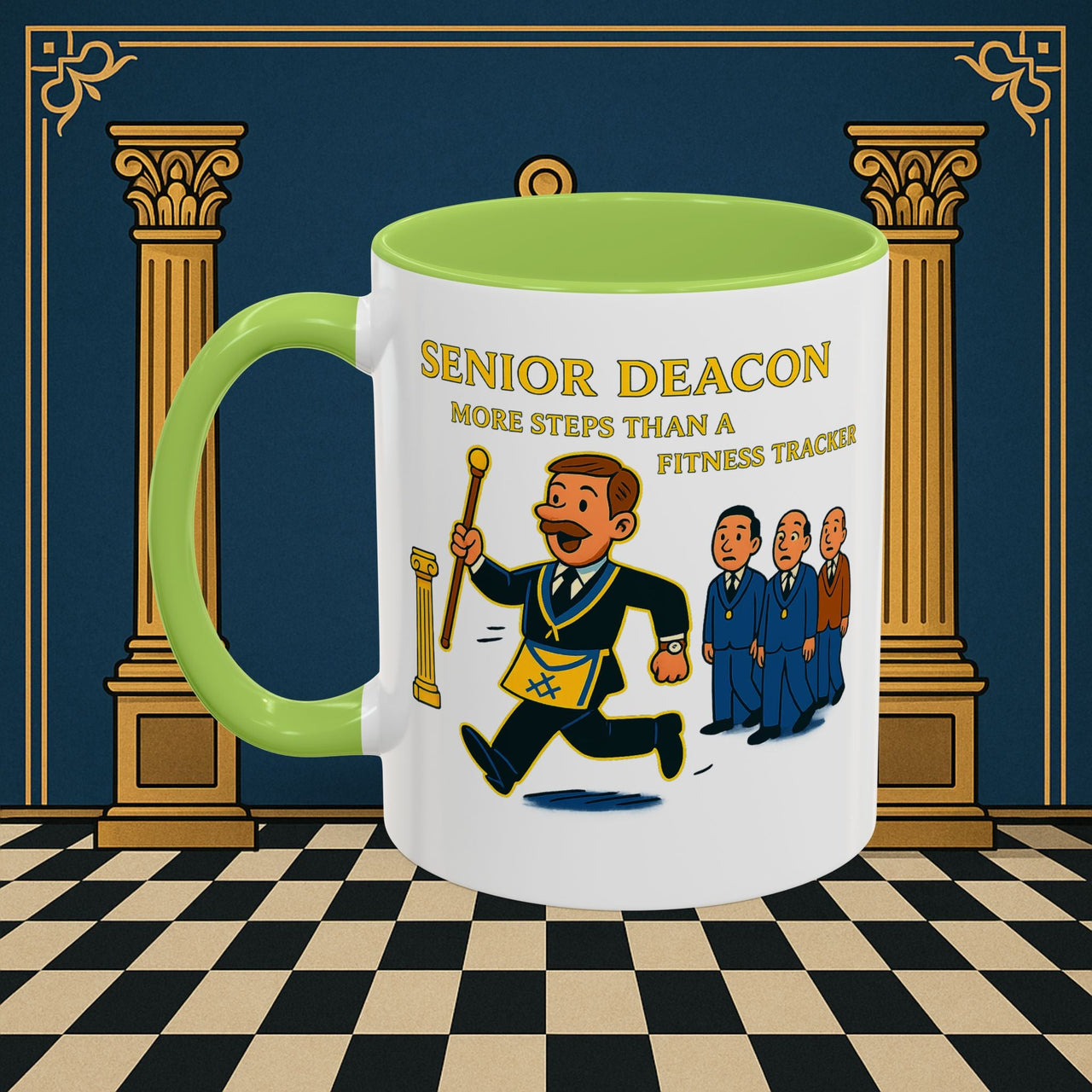 Masonic Mugs - Stepping Out - Senior Deacon Printify