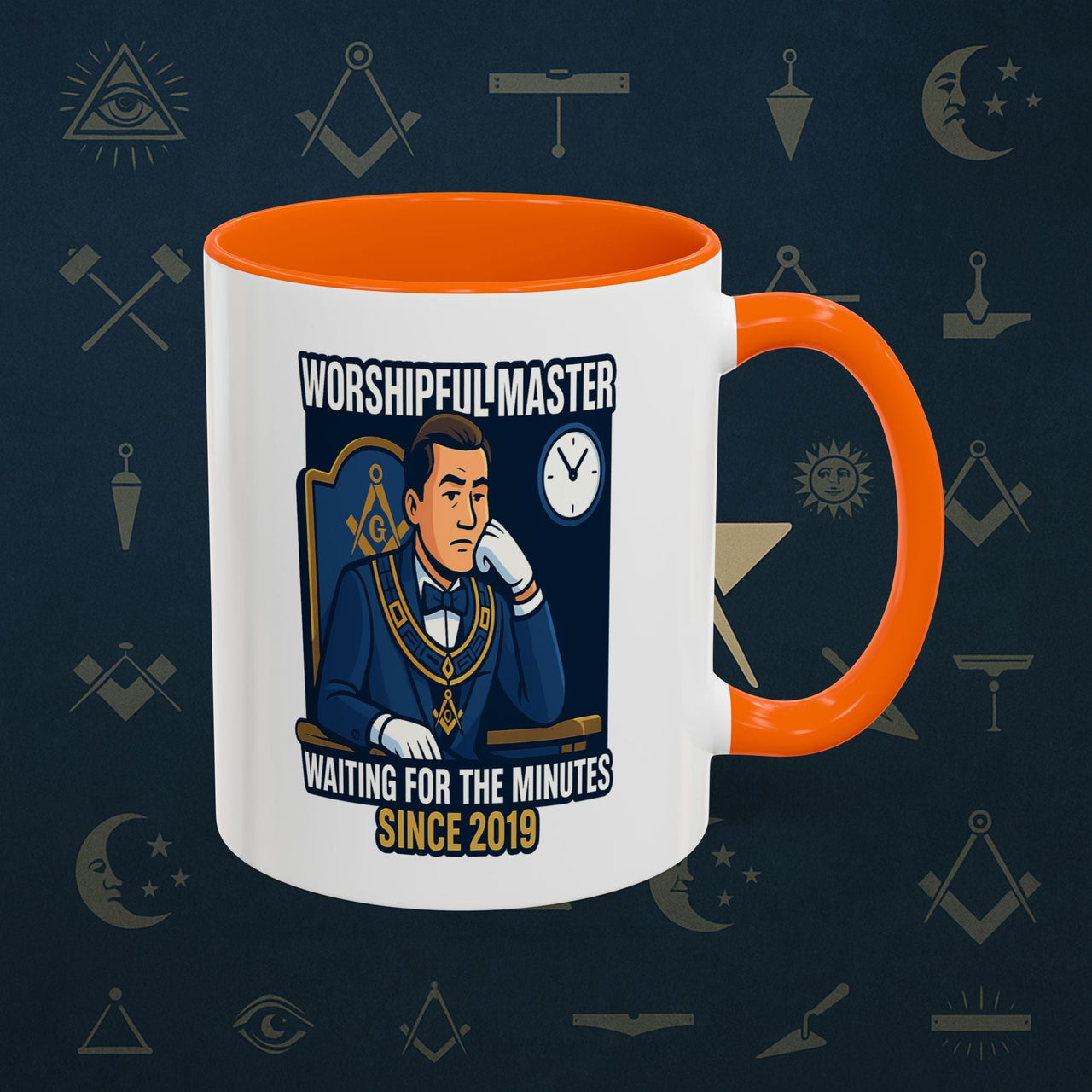 Masonic Mugs - Masonic Monotony - Worshipful Master Printify