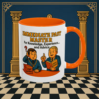 Masonic Mugs - Accent Coloured 11oz Mug - Wisdom Transfer Printify