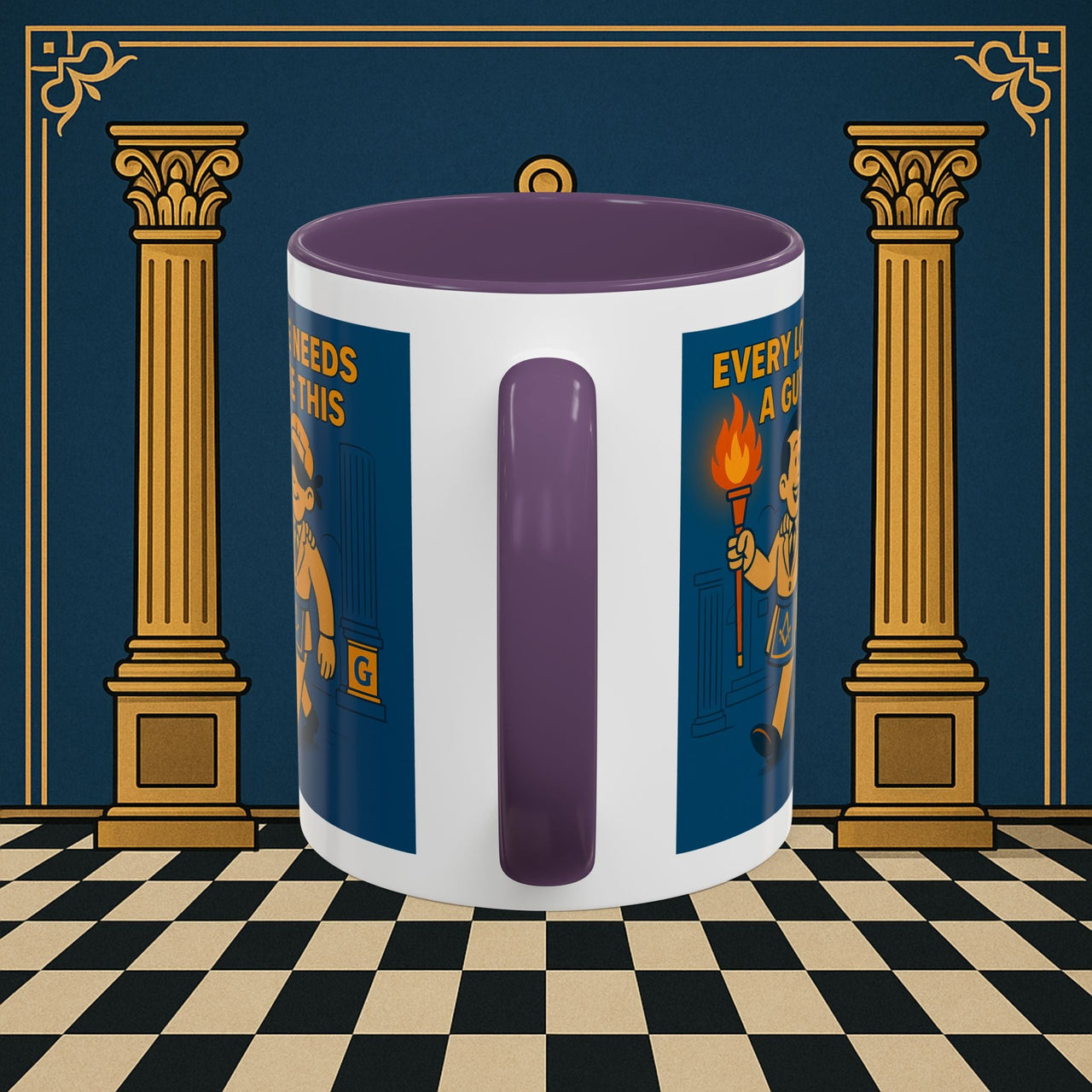 Masonic Mugs Ready to Go – Every Lodge Needs a Guy Like This (Accent Coloured 11oz Mug) Printify