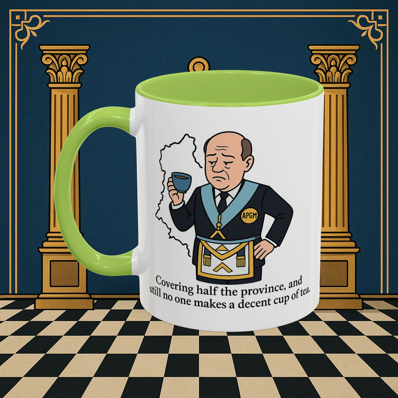 Masonic Mugs - Provincial Tea Troubles - Assistant Provincial Grand Master Printify