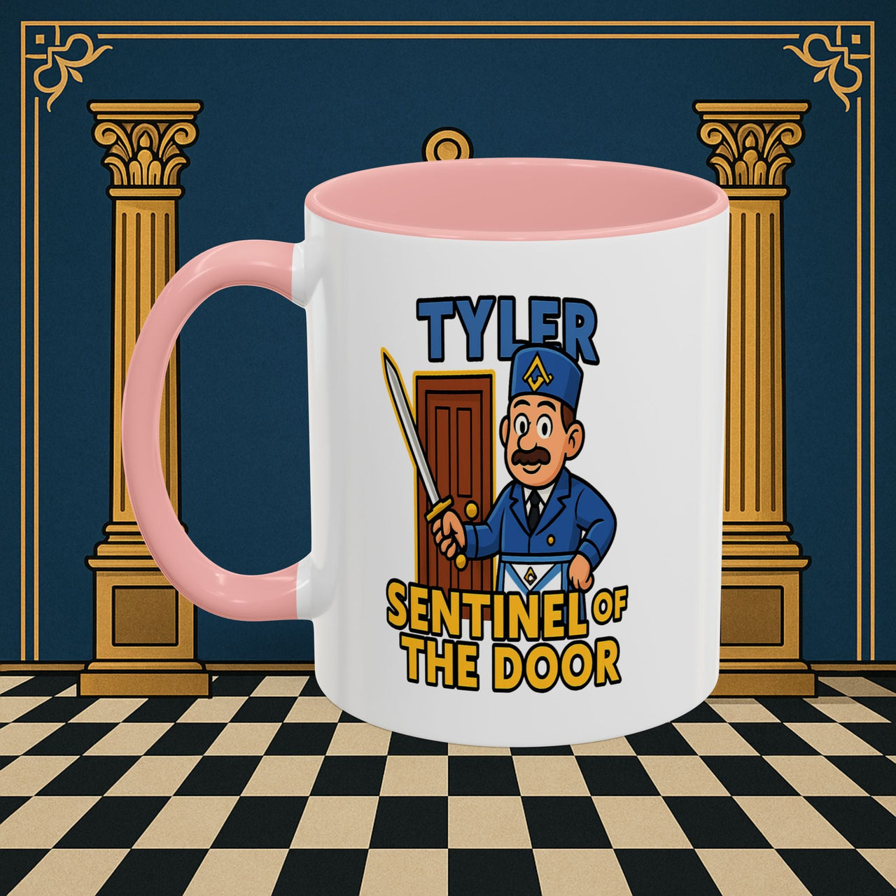 Masonic Mugs - Tyler's Watchful Guard - Tyler Printify