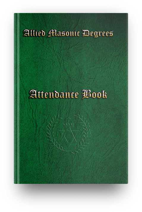 Masonic Attendance Book - Allied Degrees Raven Masonic