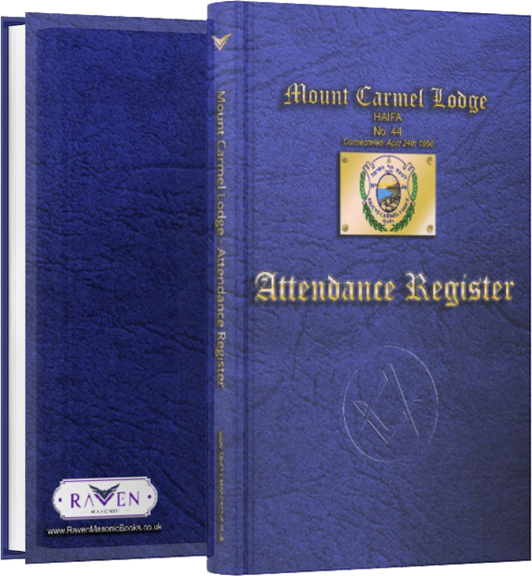 Masonic Attendance Book - Craft - Grand Lodge of Israel Raven Masonic