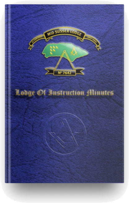 Masonic LOI Minutes Book - Craft Raven Masonic
