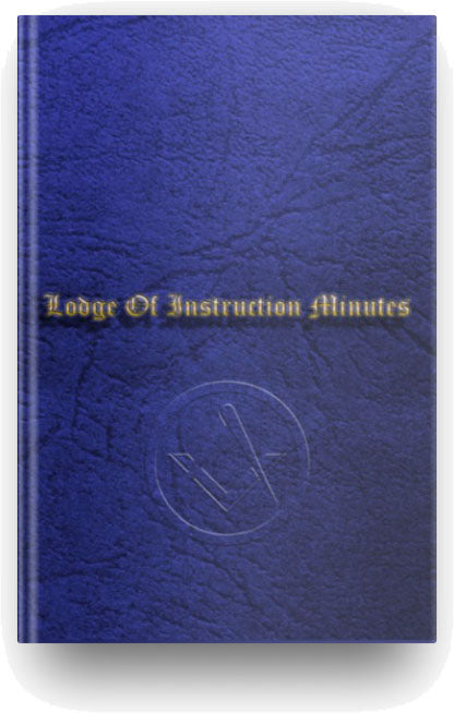 Masonic LOI Minutes Book - Craft Raven Masonic