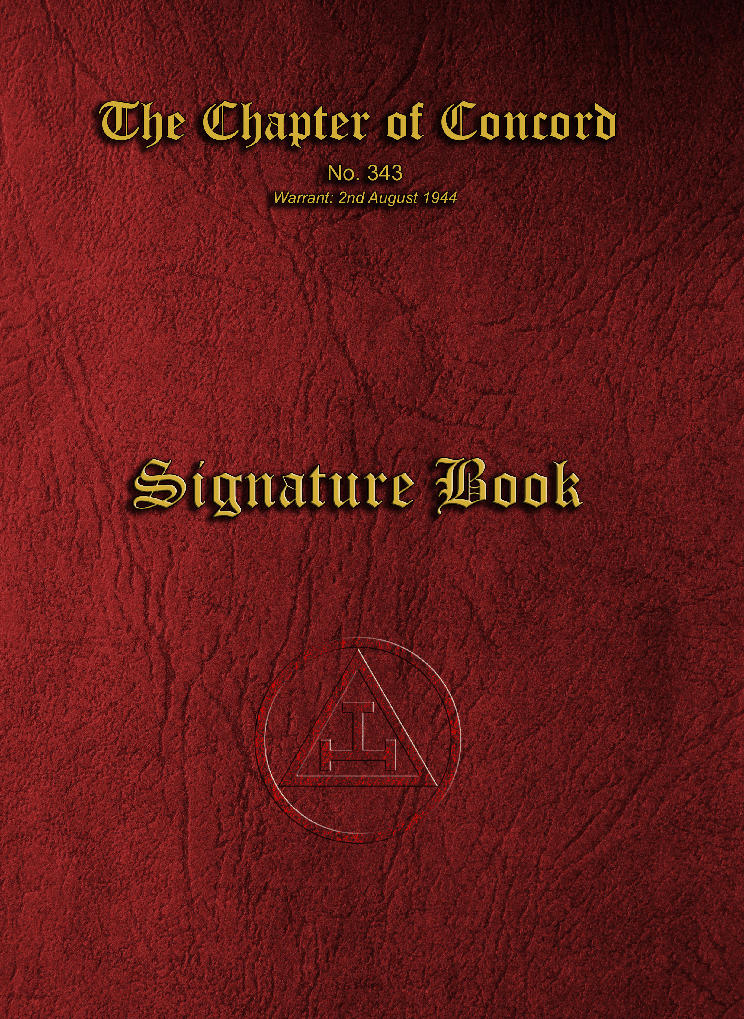 Masonic Attendance Book - Royal Arch Raven Masonic