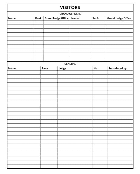 Masonic Attendance Book - Craft - Grand Lodge of Israel Raven Masonic