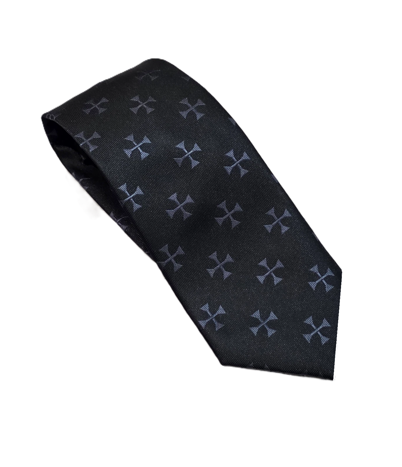 KNIGHTS TEMPLAR BLACK NECK TIE Riverside Regalia
