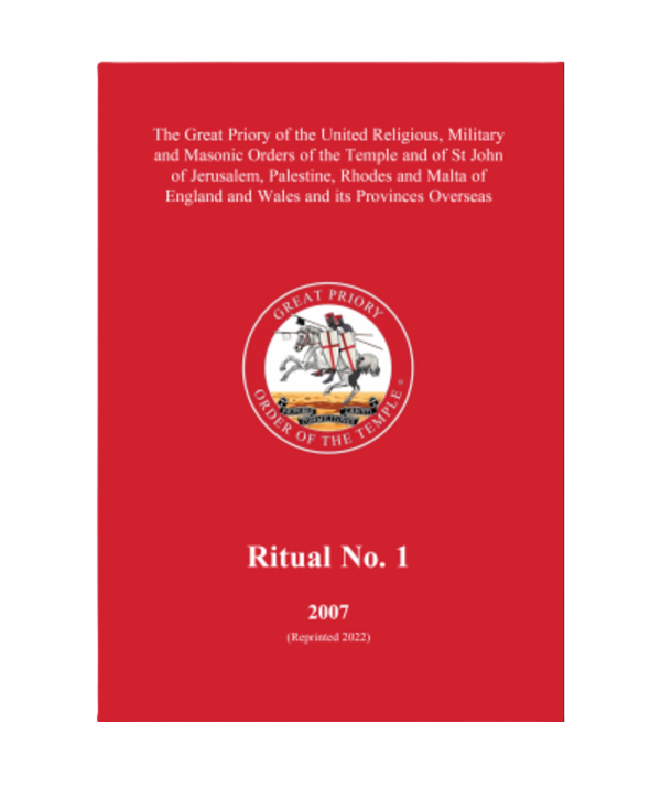 KNIGHTS TEMPLAR RITUAL No.1 Riverside Regalia