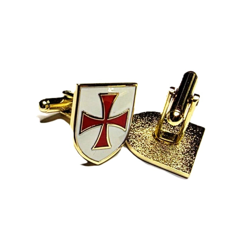 KNIGHTS TEMPLAR SHIELD CUFFLINKS Riverside Regalia