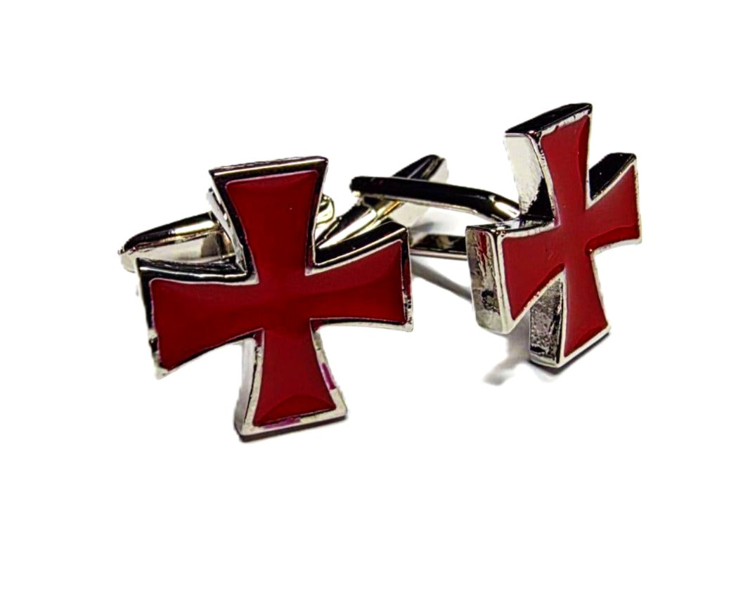 KNIGHTS TEMPLAR CROSS CUFFLINKS Riverside Regalia