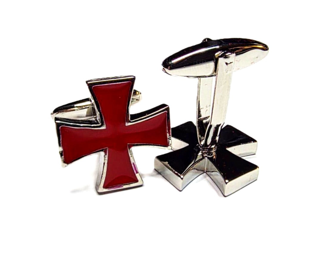 KNIGHTS TEMPLAR CROSS CUFFLINKS Riverside Regalia