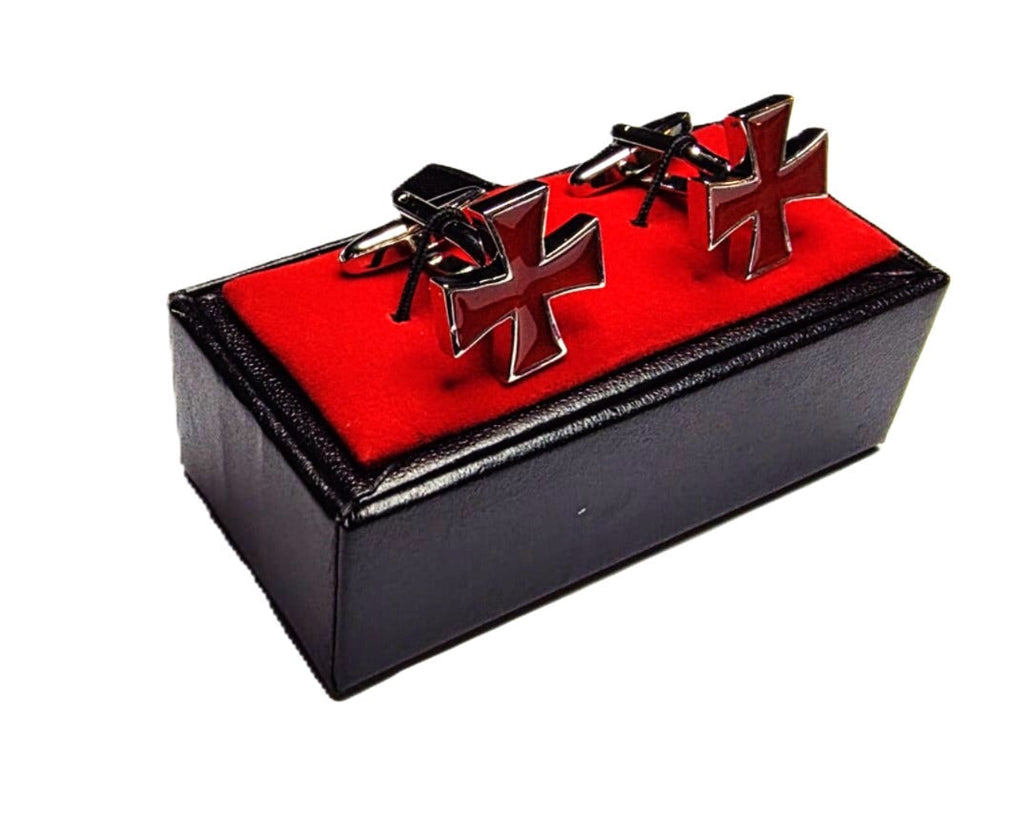 KNIGHTS TEMPLAR CROSS CUFFLINKS Riverside Regalia