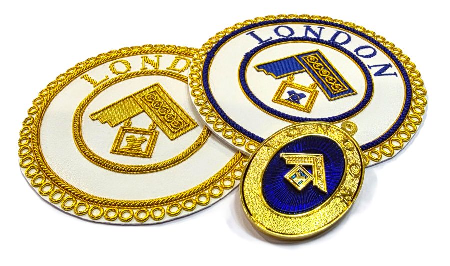 CRAFT LONDON GRAND RANK APRON BADGES & COLLAR JEWEL Riverside Regalia