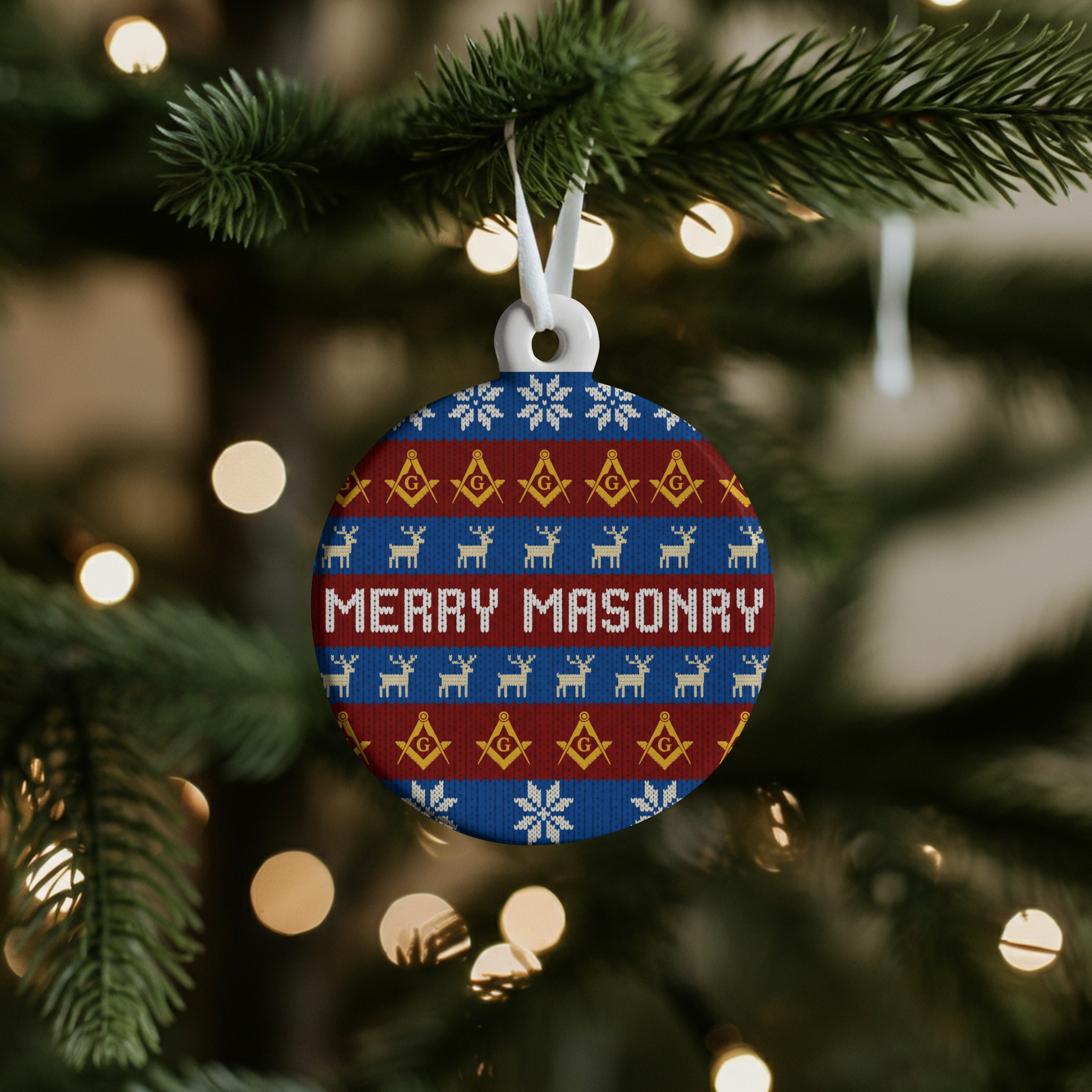 Merry Masonry Ceramic Ornament Masonic Mugs