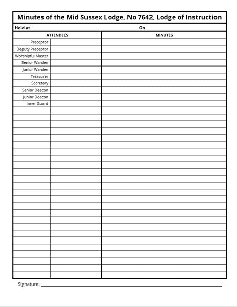 Masonic LOI Minutes Book - Craft Raven Masonic