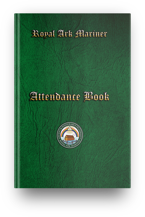 Masonic Attendance Book - Royal Ark Mariner (RAM) Raven Masonic