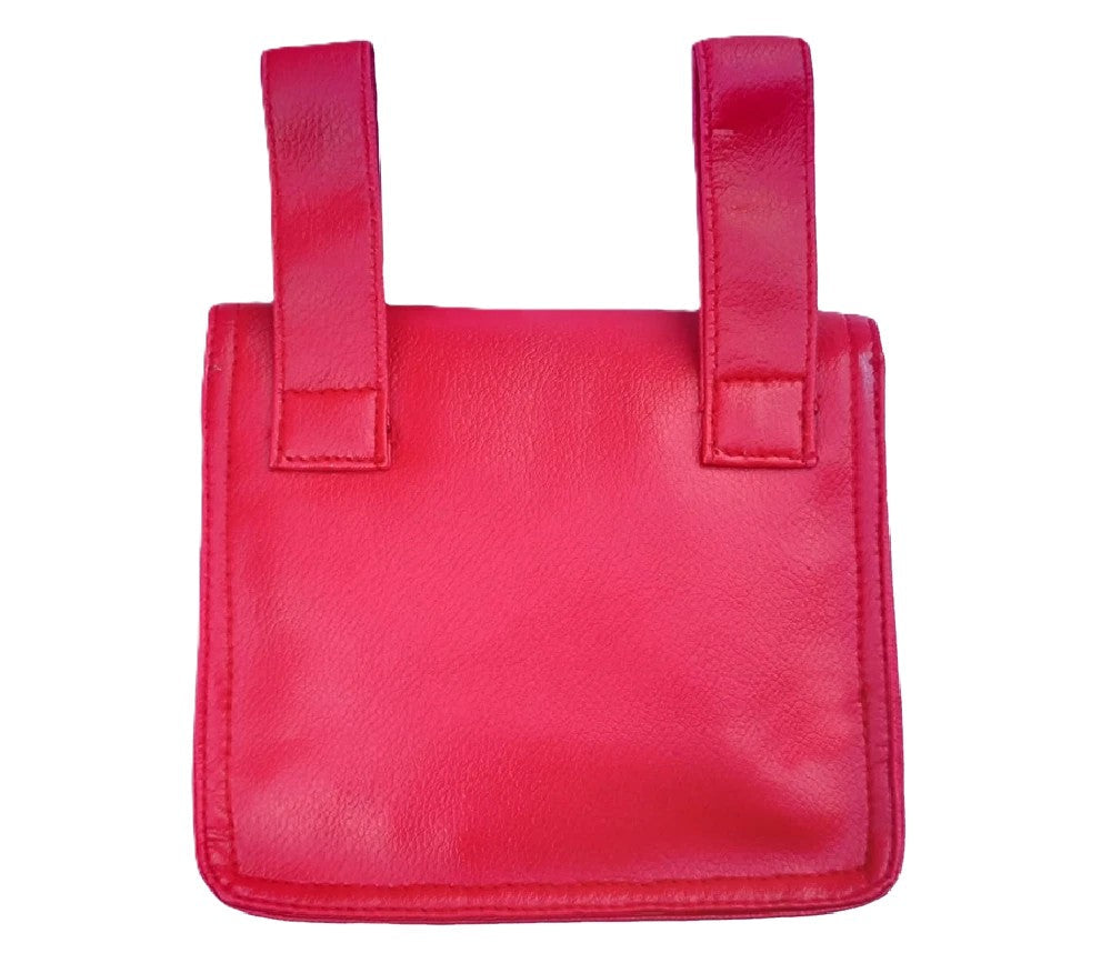 KNIGHTS OF MALTA LEATHER ALMS BAG - RED Riverside Regalia