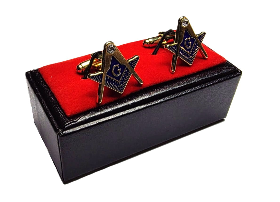 CRAFT SQUARE & COMPASSES 'G' CUFFLINKS Riverside Regalia
