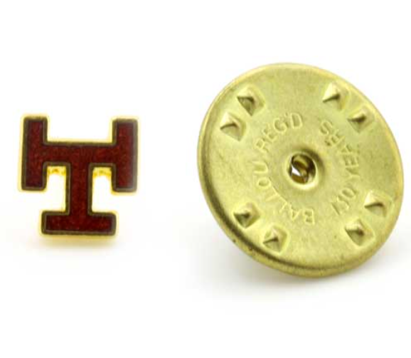 ROYAL ARCH TINY TRIPLE TAU FREEMASONRY LAPEL PIN Riverside Regalia