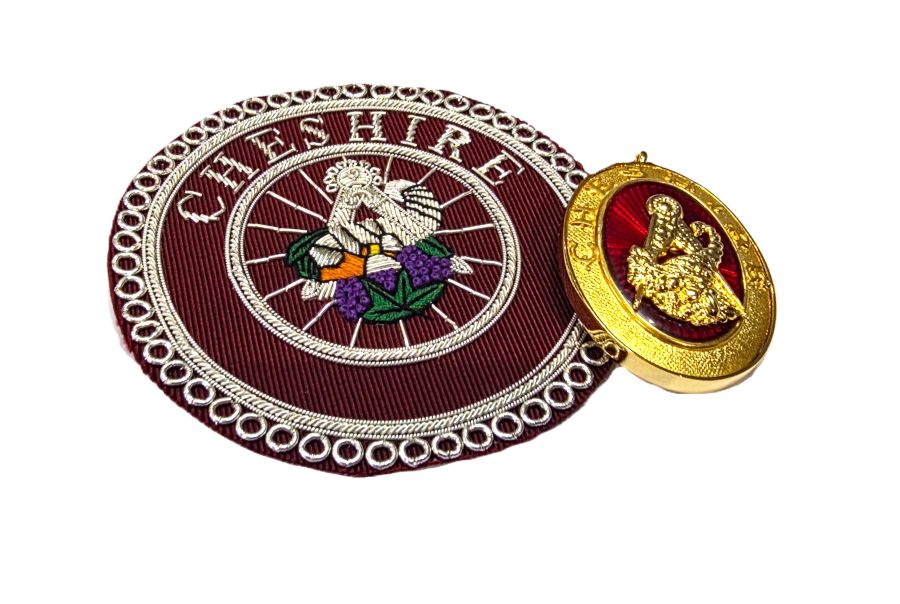 CRAFT PROVINCIAL & DISTRICT STEWARD APRON BADGE & COLLAR JEWEL Riverside Regalia