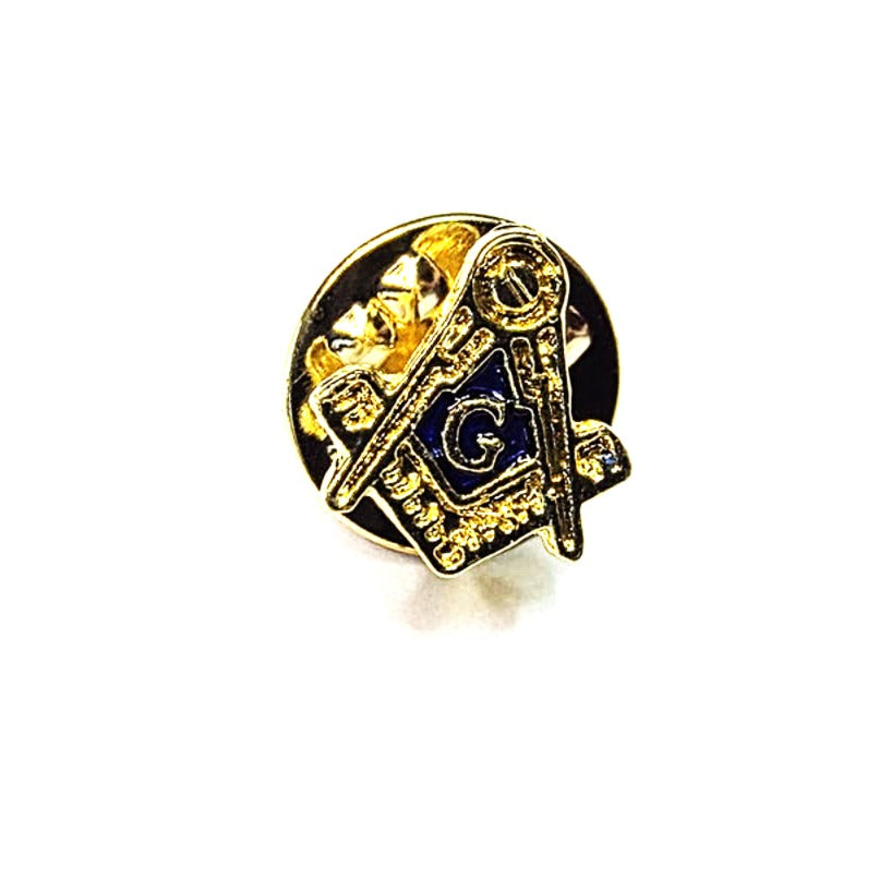 TINY FREEMASON SQUARE & COMPASSES LAPEL PIN Riverside Regalia