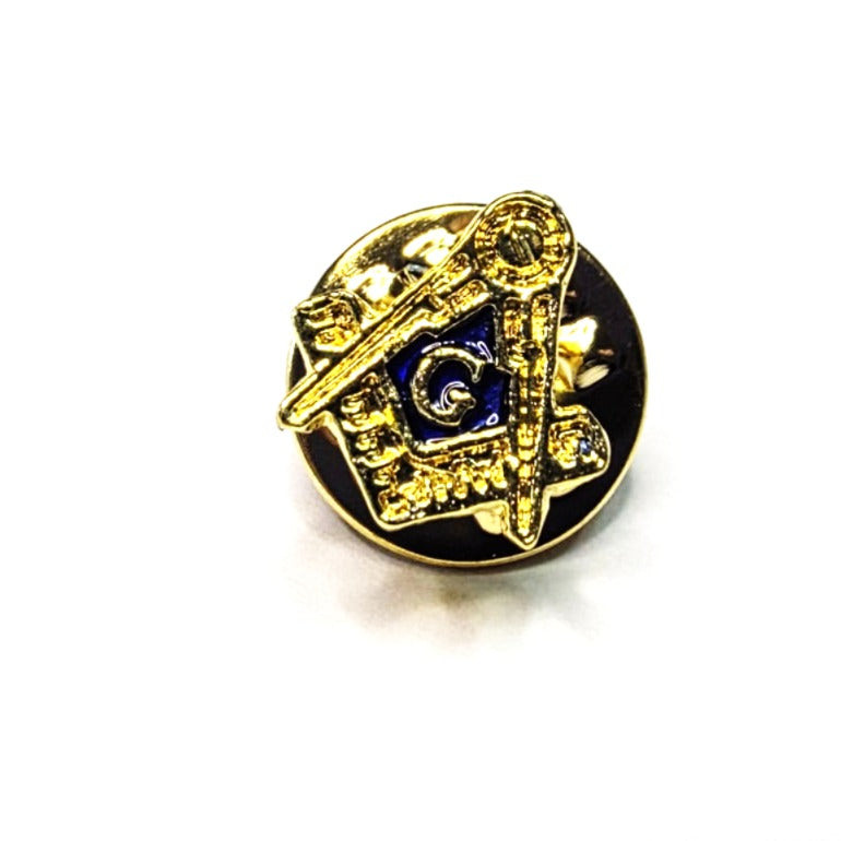 TINY FREEMASON SQUARE & COMPASSES LAPEL PIN Riverside Regalia