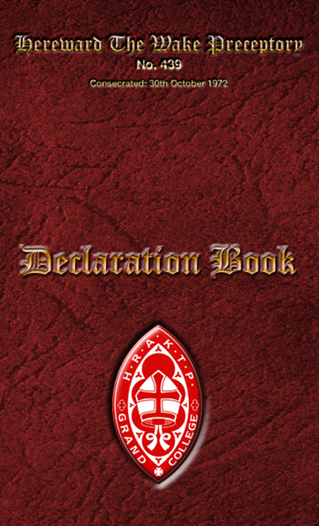 Knight Templar Masonic Declaration Book (A5) Raven Masonic