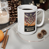 Aberdeen West Mason Custom Masonic Coffee Mug - Freemason Gift - Masonic Mugs