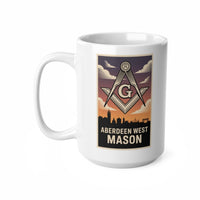 Aberdeen West Mason Custom Masonic Coffee Mug - Freemason Gift - Masonic Mugs