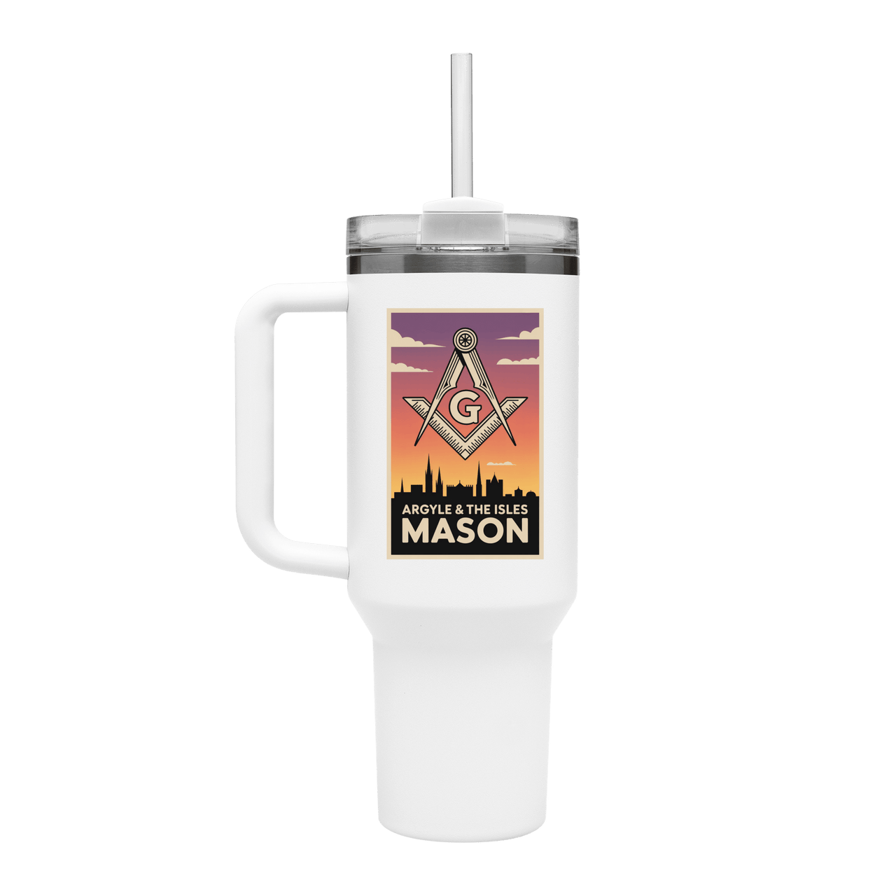 Argyle & The Isles Mason 40oz Stainless Steel Masonic Travel Tumbler - Masonic Mugs