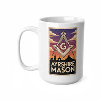 Ayrshire Mason Custom Masonic Coffee Mug - Freemason Gift - Masonic Mugs