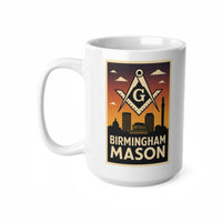 Birmingham Mason Custom Masonic Coffee Mug - Freemason Gift - Masonic Mugs