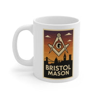 Bristol Mason Custom Masonic Coffee Mug - Freemason Gift - Masonic Mugs