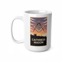 Caithness Mason Custom Masonic Coffee Mug - Freemason Gift - Masonic Mugs