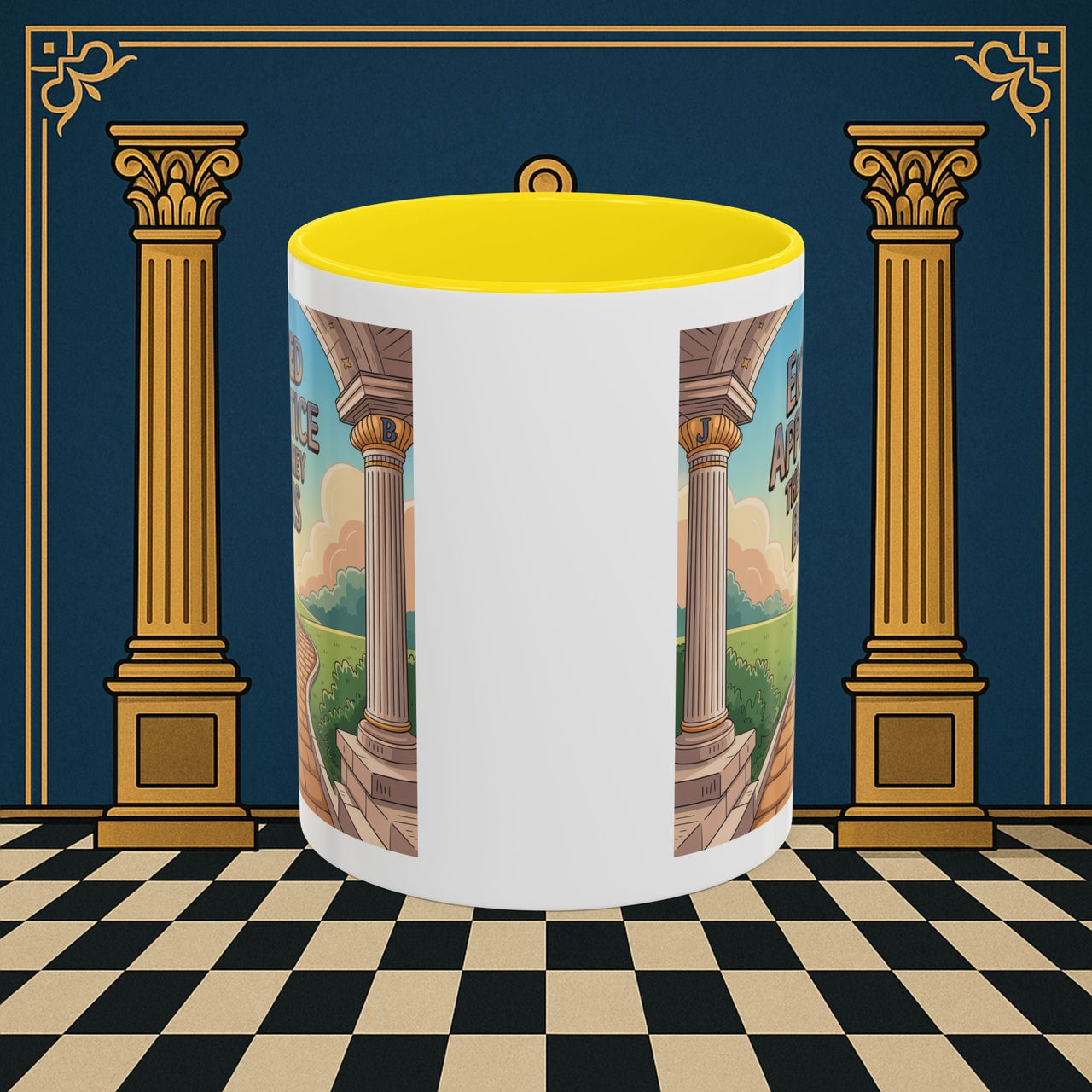 Copy of Premium Ready to Go Freemason Design | Entered Apprentice The Journey Begins - Masonic Mugs