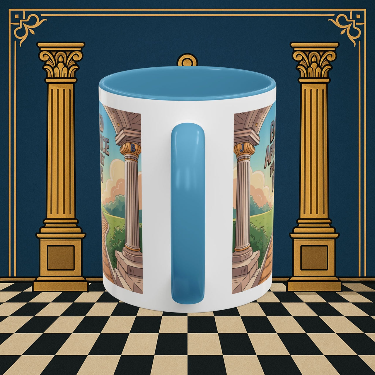 Copy of Premium Ready to Go Freemason Design | Entered Apprentice The Journey Begins - Masonic Mugs