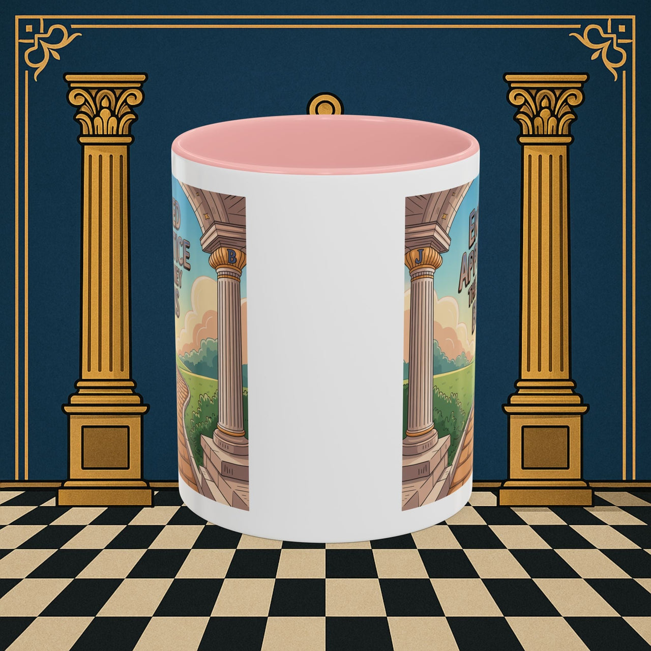 Copy of Premium Ready to Go Freemason Design | Entered Apprentice The Journey Begins - Masonic Mugs