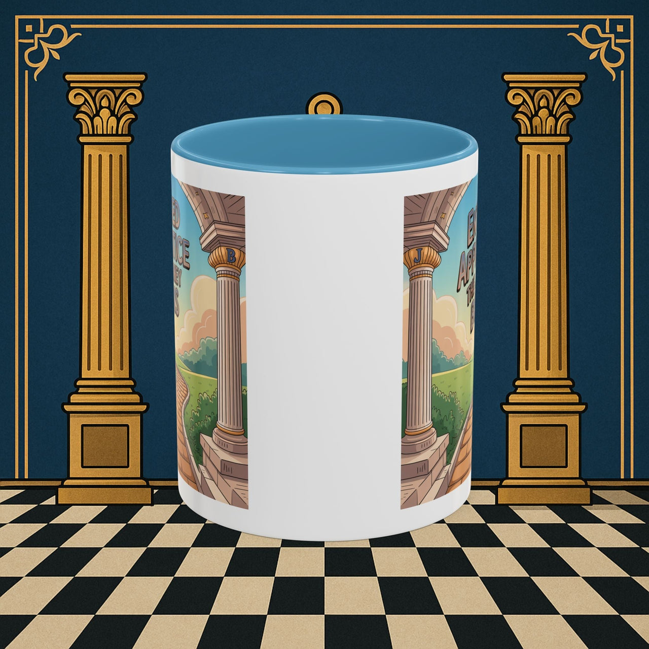 Copy of Premium Ready to Go Freemason Design | Entered Apprentice The Journey Begins - Masonic Mugs