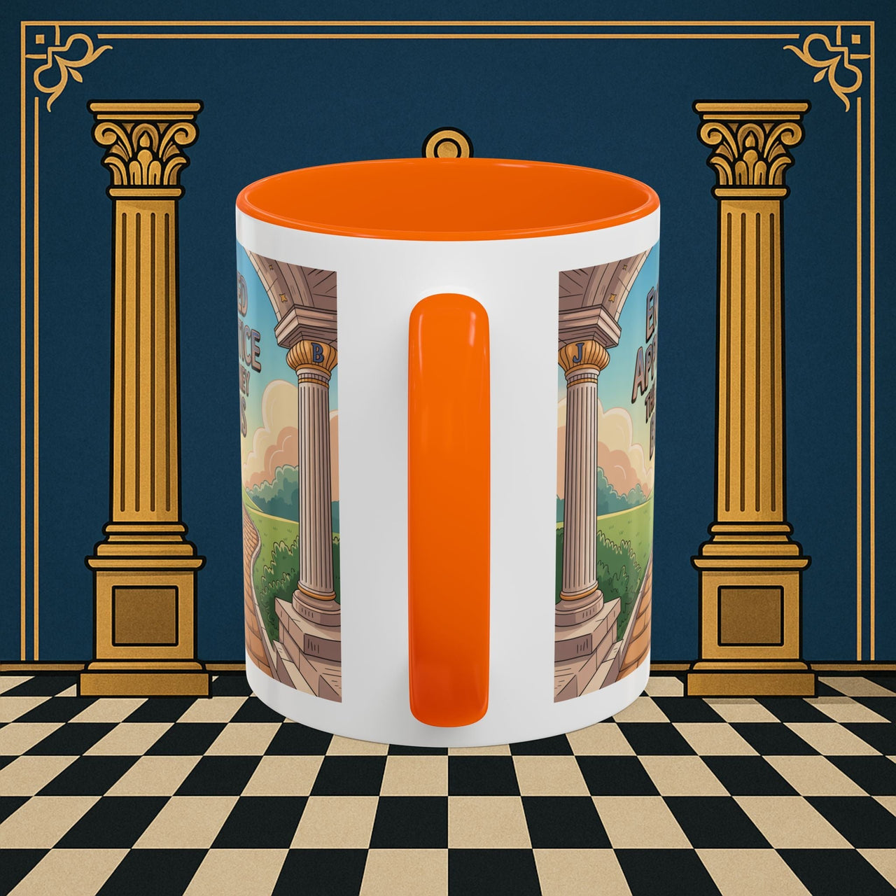 Copy of Premium Ready to Go Freemason Design | Entered Apprentice The Journey Begins - Masonic Mugs