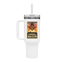 Cornwall Mason 40oz Stainless Steel Masonic Travel Tumbler - Masonic Mugs